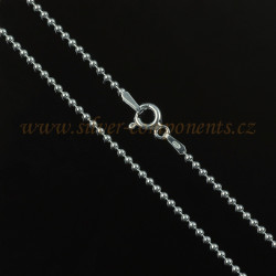 Řetízek Kuličkový 1,2 Ag 925/1000 - 42cm