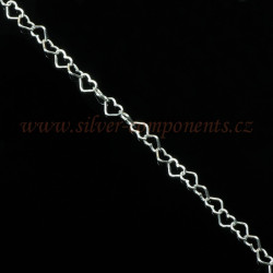 Řetízek Heart 3,2 Ag 925 - 42cm