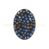Swarovski Crystal Fine Rocks 18x13mm black/BBL