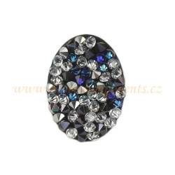 Swarovski Crystal Fine Rocks 18x13mm black/BBL-CAL