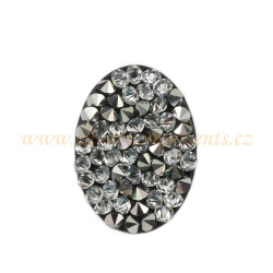 Swarovski Crystal Fine Rocks 18x13mm black/CAL