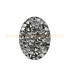 Swarovski Crystal Fine Rocks 18x13mm black/CAL