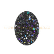 Swarovski Crystal Fine Rocks 18x13mm black/PARSH