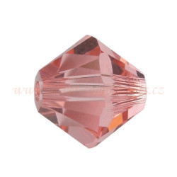 Swarovski korálky XILION 5328 4mm - Sluníčka - Rose Peach