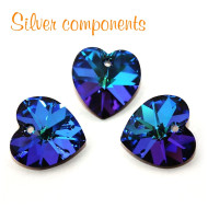 Swarovski srdce 14,4x14 mm - Heliotrope Swarovski srdce 14,4x14 mm - Heliotrope