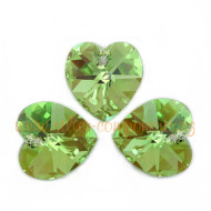 Swarovski srdce 14,4x14 mm - Peridot AB Swarovski srdce 14,4x14 mm - Peridot AB