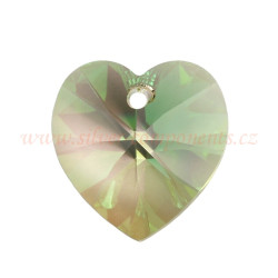 Swarovski srdce 10,3x10 mm - Luminous Green
