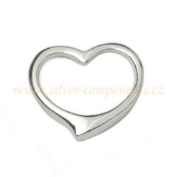 Přívěsek srdíčko 13x14 Ag 925/1000