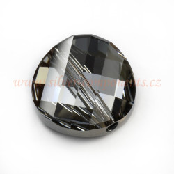 Swarovski Twist Bead 5621 14mm - Silver Night